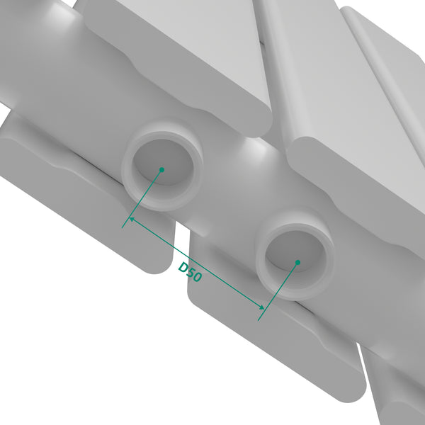 Designradiator Nore Vit 60x60cm dubbelt lager 809W [neu.haus]