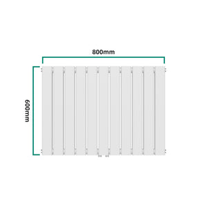 Designradiator Nore Vit 60x80cm dubbelt lager 1097W [neu.haus]