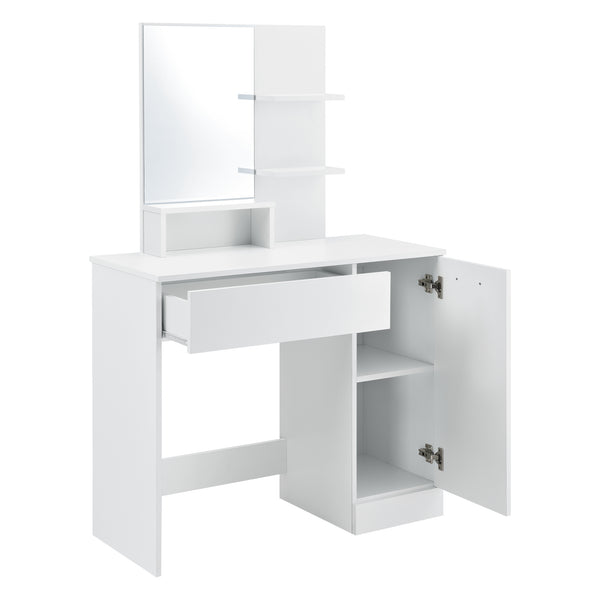 Toalettbord Krugersdorp sminkbord med spegel med förvaring [en.casa] välj modell