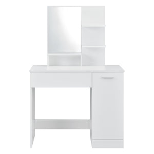 Toalettbord Krugersdorp sminkbord med spegel med förvaring [en.casa] välj modell