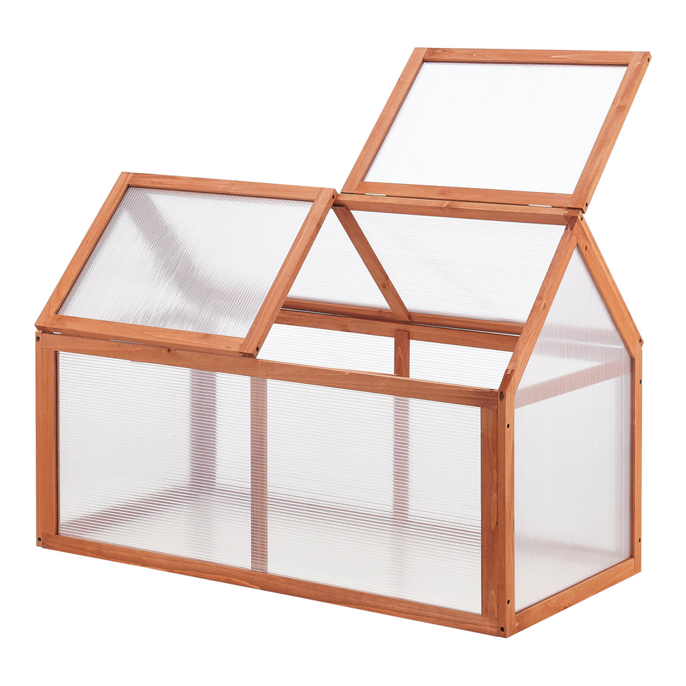 Drivhus Duiven miniväxthus 100x55 cm furu [casa.pro]