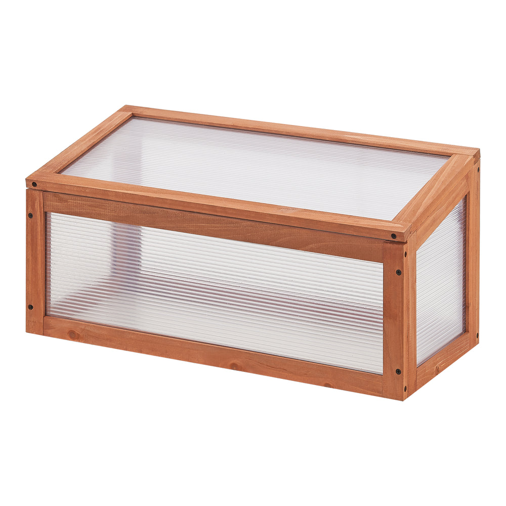 Drivhus Laarbeek miniväxthus 60x30 cm furu [casa.pro]