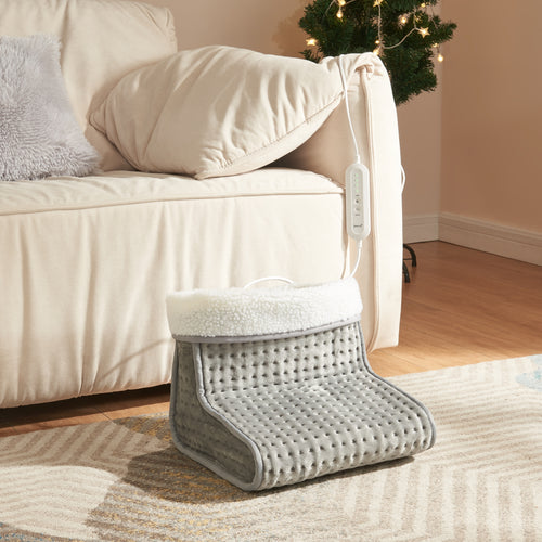 Elektrisk fotvärmare Bari 100W grå [en.casa]