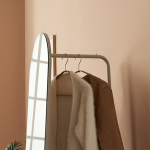 Garderobsspegel 2-i-1 Kuonta 165x40x51 cm [en.casa]