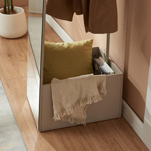 Garderobsspegel 2-i-1 Kuonta 165x40x51 cm [en.casa]