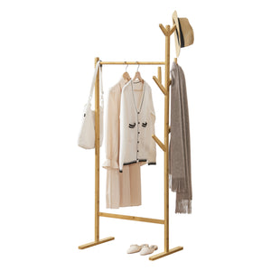 Bambu klädhängare Nordreisa 65x40x170cm [en.casa] - premiumXL