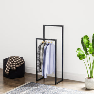 Klädhängare Holtålen 90x40x25 cm stål [en.casa] - premiumXL
