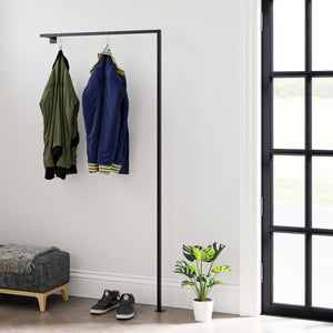 Klädhängare Falkirk 170x87x15cm svart [en.casa]