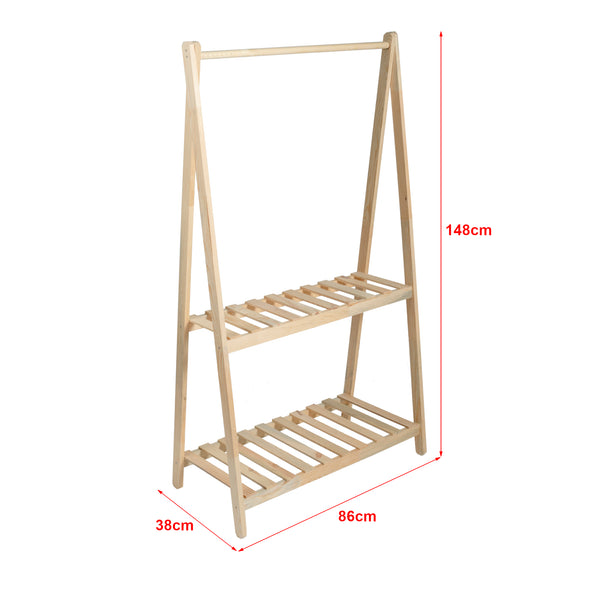 Klädställning Ledøje 2 furu [en.casa] välj modell