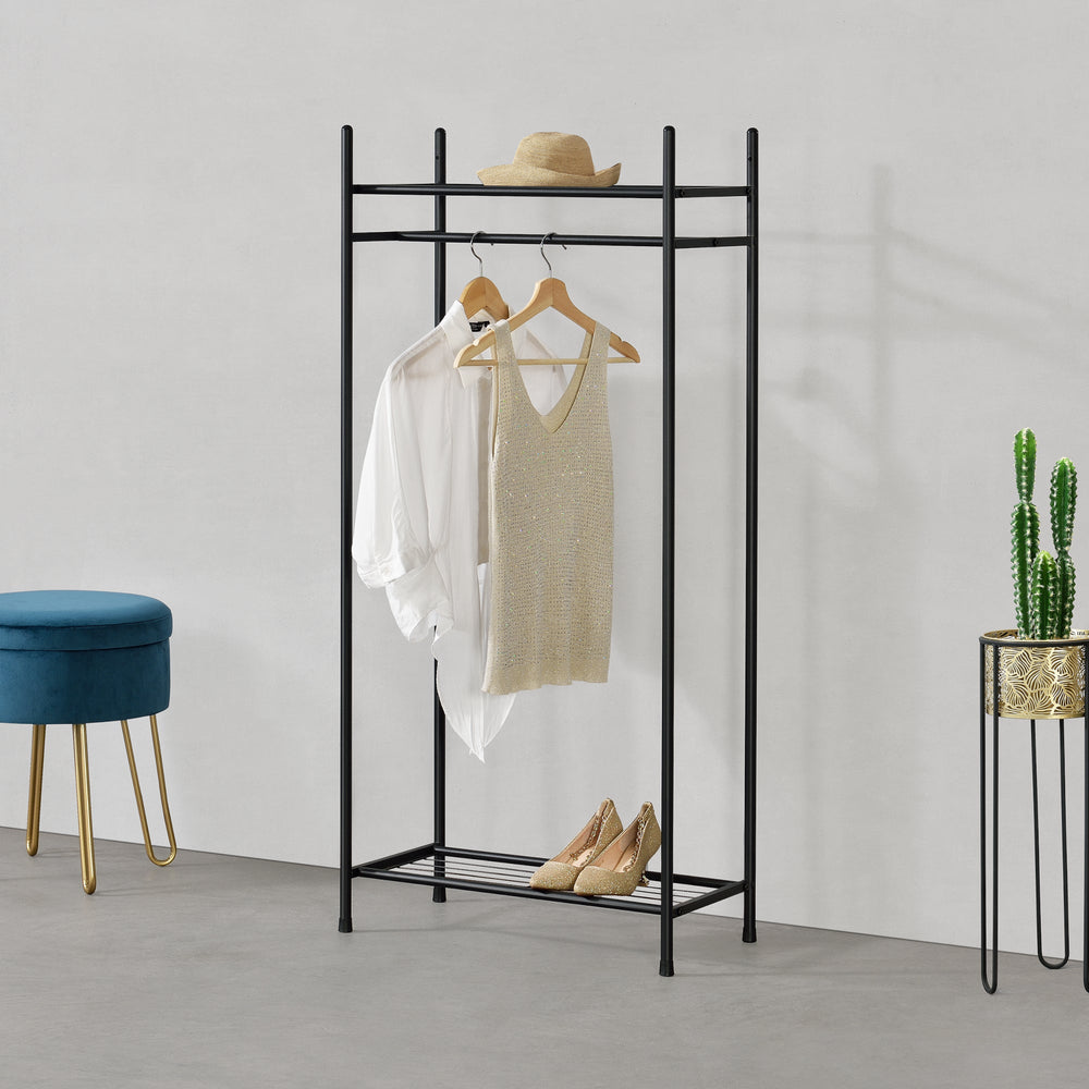 Klädhängare svart olika modeller [en.casa] - premiumXL