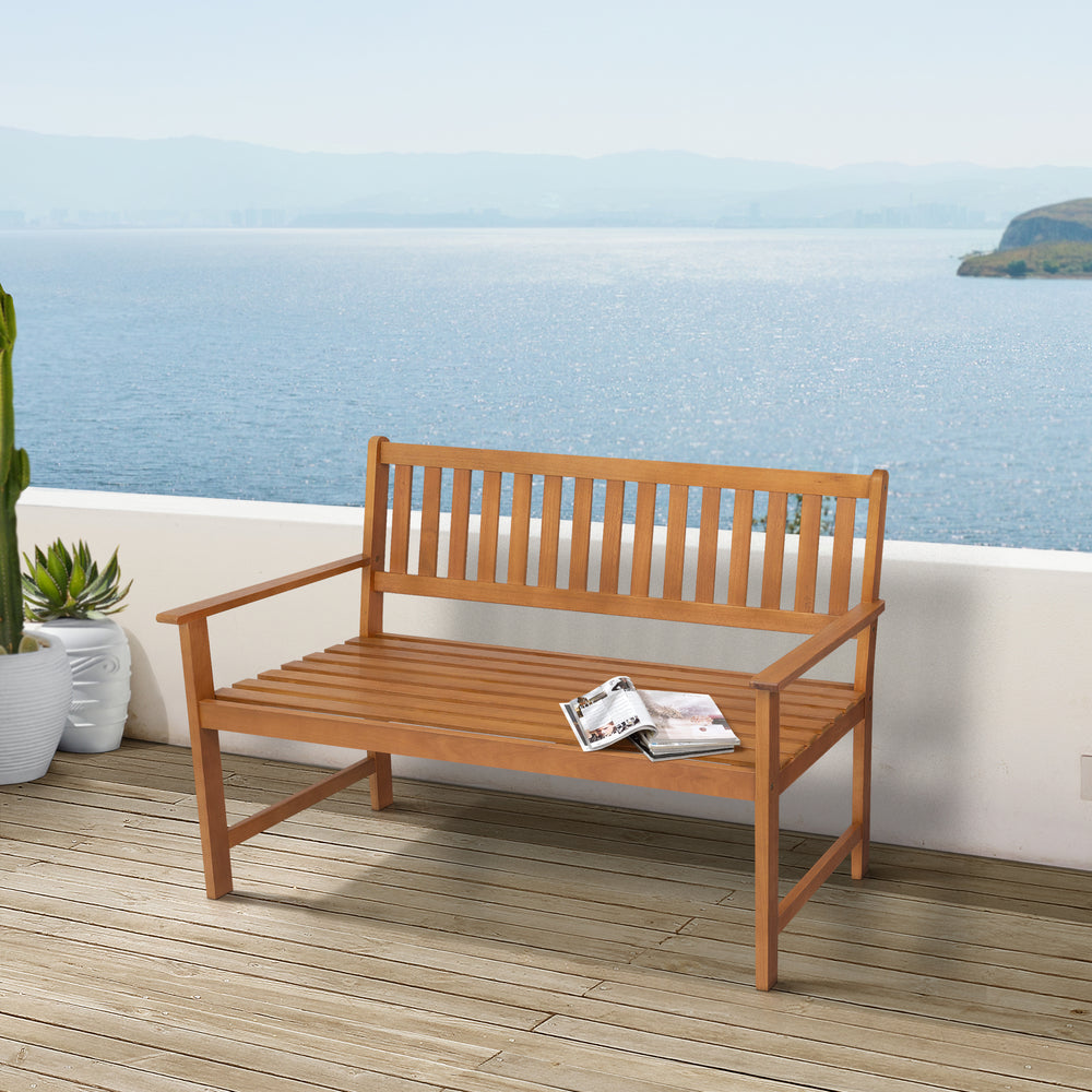 Trädgårdsbänk Canzano 120x58x90 cm [casa.pro] - premiumXL