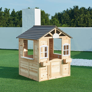 Lekstuga Acciano 131x113x97 cm tallträ [casa.pro]