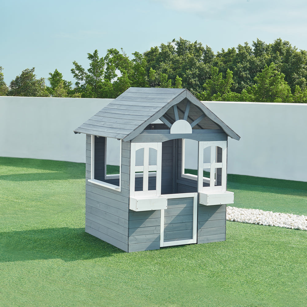 Lekstuga Vesa 138x120x102 cm granträ grå [casa.pro] - premiumXL
