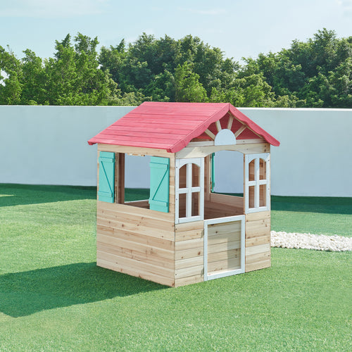 Barnlekshus Lulä Lekstuga 130x115x101 cm Trä [casa.pro]
