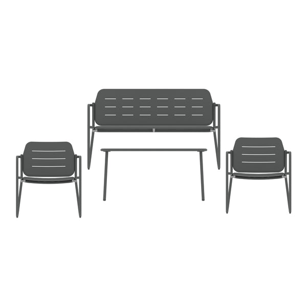 Trädgårdsmöbelset Andria Stål [casa.pro]