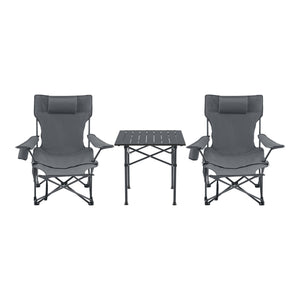 Campingset Bellante av bord och hopfällbara stolar stål [casa.pro]