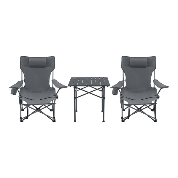 Campingset Bellante av bord och hopfällbara stolar stål [casa.pro]