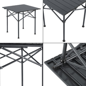 Campingset Bellante av bord och hopfällbara stolar stål [casa.pro]
