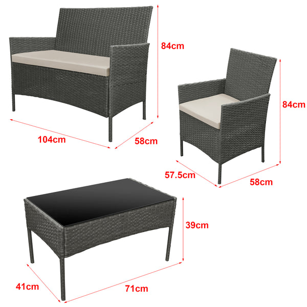 Loungegrupp Prazeres för trädgården [en.casa] välj modell
