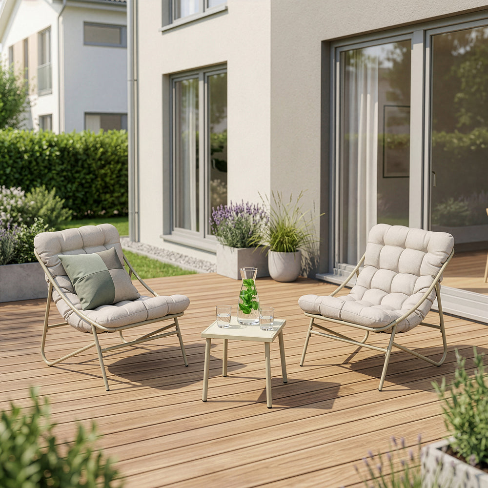 Trädgårdsmöbelset Trölleping 3-delar [en.casa]
