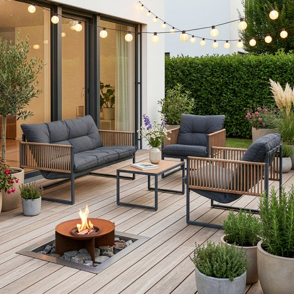 Loungeset Karg 4-del. [casa.pro]