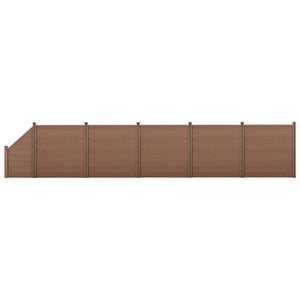 WPC trädgårdsstaket med sned element [neu.holz] - premiumXL