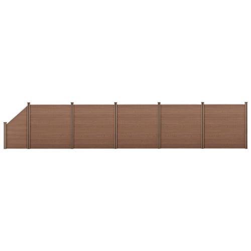 WPC trädgårdsstaket med sned element [neu.holz] - premiumXL