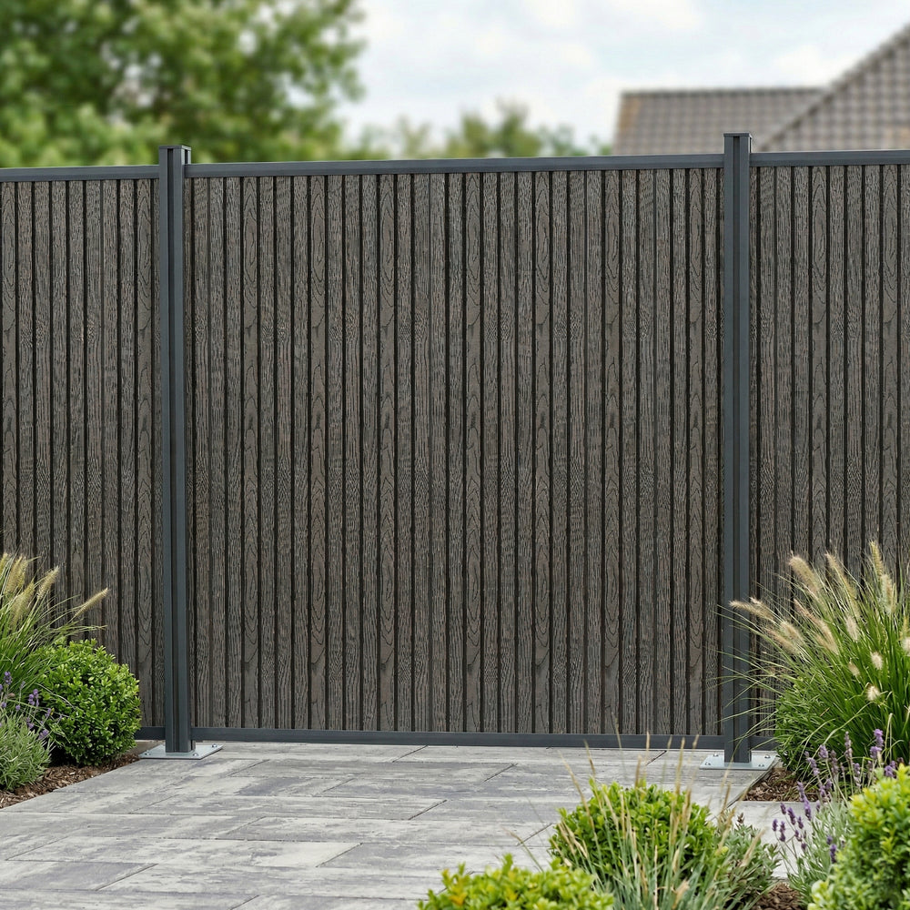 Trädgårdsstaket Grassano WPC [ny.trä]