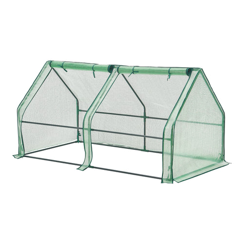 Mini växthus Nissewaard 180x90x90cm nät grön [en.casa] - premiumXL