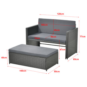 Loungegrupp Segovia loungeset [en.casa] välj modell