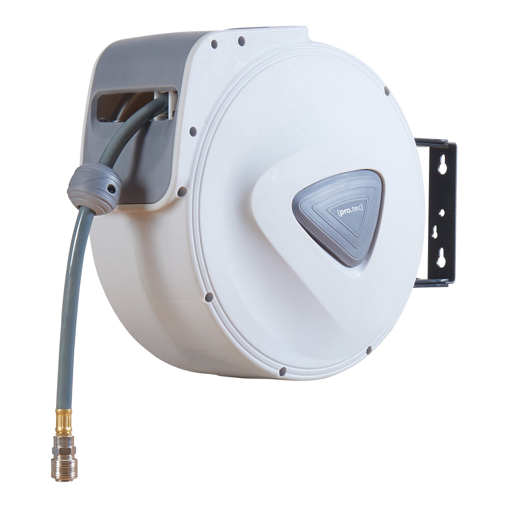 Tryckluftslangrulle Nassau Vit/Grå [pro.tec]