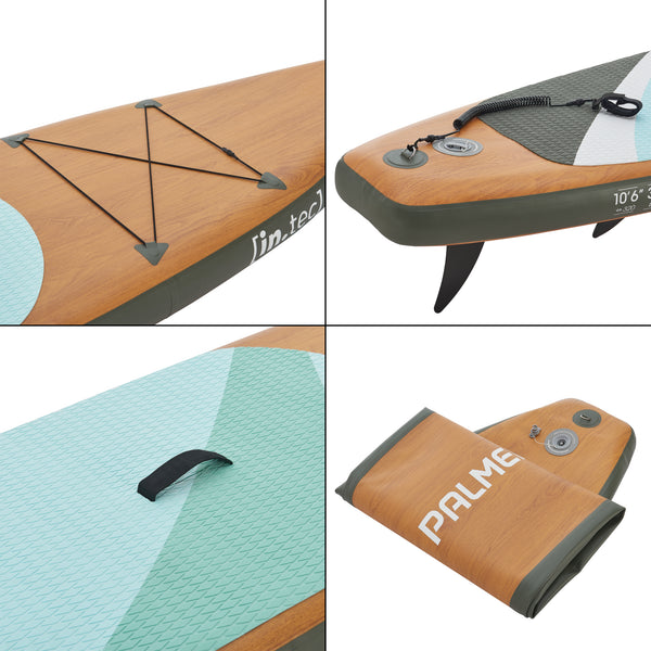 Uppblåsbar SUP-bräda Palmeira Stand Up paddelbräda 320x76x15 cm [in.tec] välj modell
