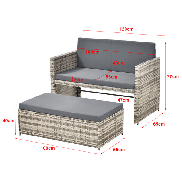 Loungegrupp Segovia loungeset [en.casa] välj modell