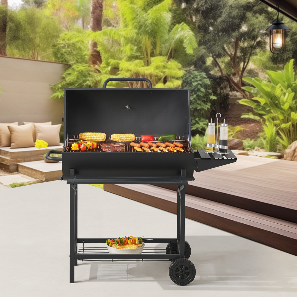 Armento grillvagn 95x108x61cm svart [casa.pro]