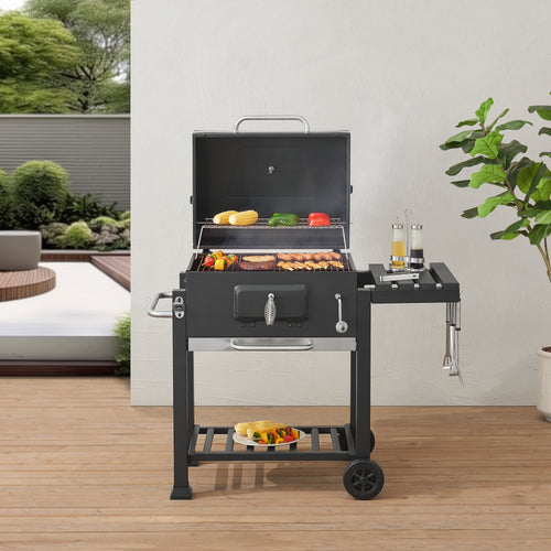 Arnad svart grillvagn [casa.pro]
