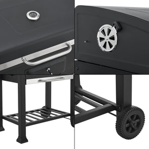 Arnad svart grillvagn [casa.pro]