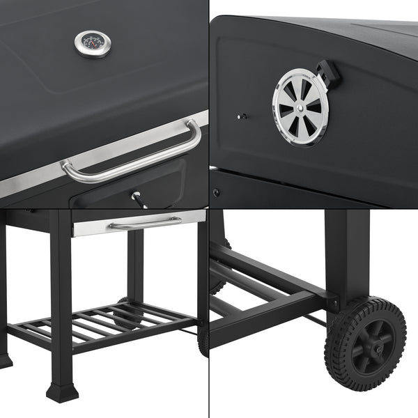 Arnad svart grillvagn [casa.pro]