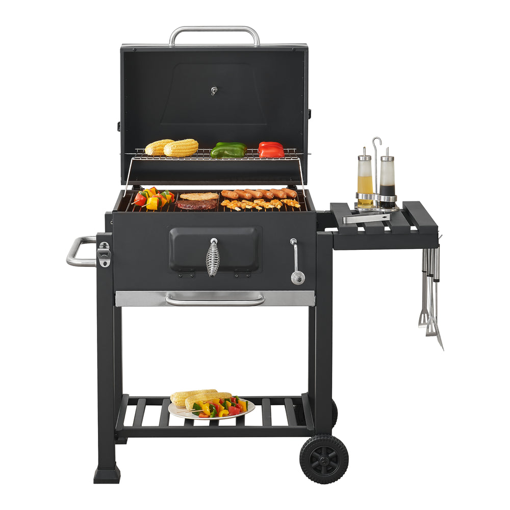 Arnad svart grillvagn [casa.pro]