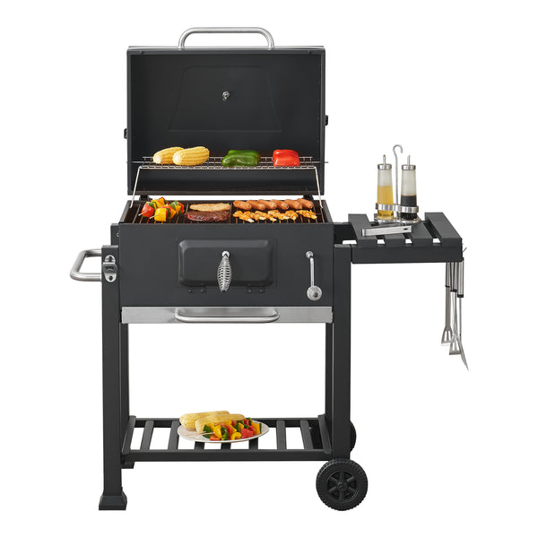 Arnad svart grillvagn [casa.pro]