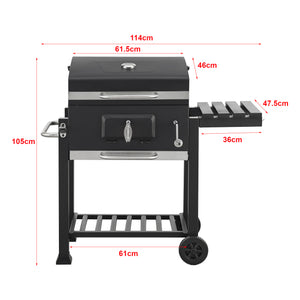 Arnad svart grillvagn [casa.pro]