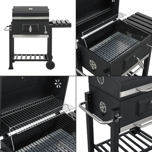 Arnad svart grillvagn [casa.pro]