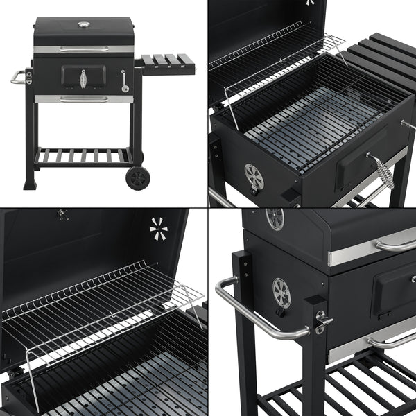 Arnad svart grillvagn [casa.pro]