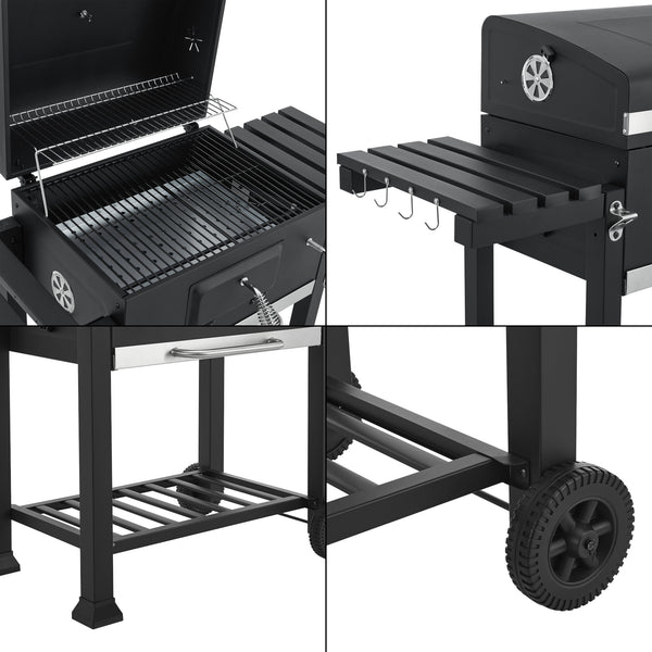 Arnad svart grillvagn [casa.pro]