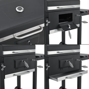 Arnad svart grillvagn [casa.pro]