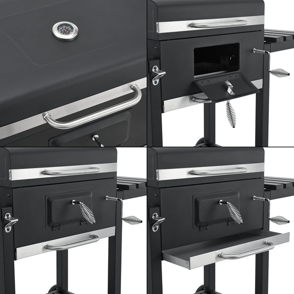 Arnad svart grillvagn [casa.pro]