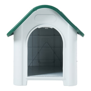 Hundkoja robust plast PVC grå/svart [en.casa] välj modell