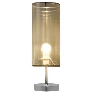 [lux.pro]® Bordslampa-44x13,5cm-förkromad metall-kromfolie-krom