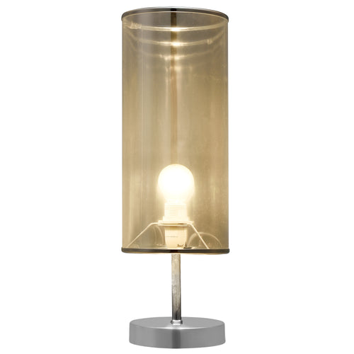 [lux.pro]® Bordslampa-44x13,5cm-förkromad metall-kromfolie-krom