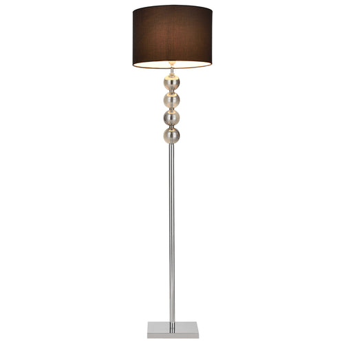 Golvlampa Spheridern 1x E27 Ø 37,5 x 155 cm Krom/Svart lux.pro - premiumXL
