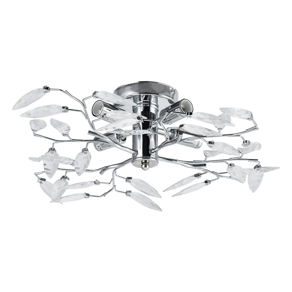 Taklampa Kira 4x E14 Ø 47,5 x 15 cm Kromfärgad/Silverfärgad lux.pro - premiumXL